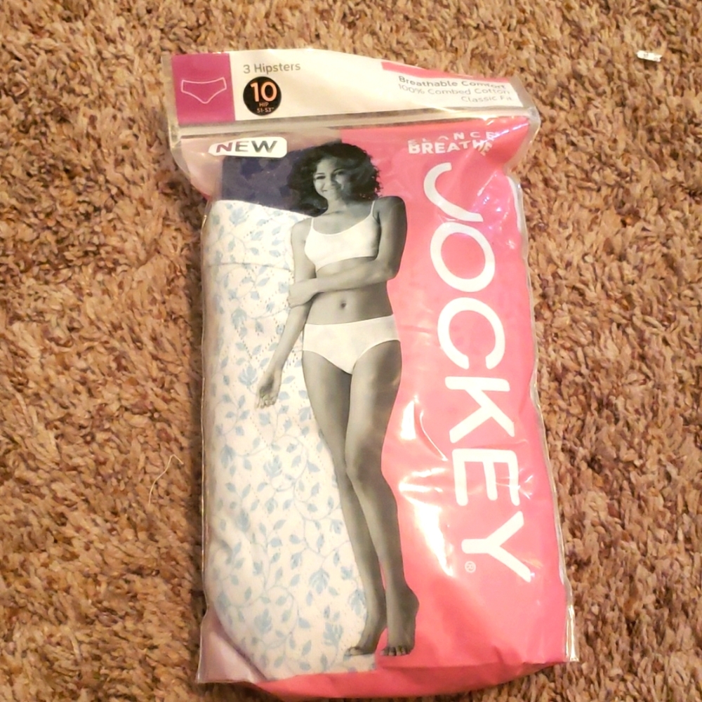 NWT Jockey Hipster Underwear Size 10